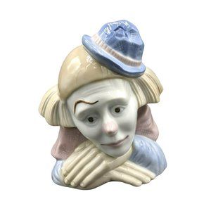 Sad Clown Porcelain Figurine Meico Paul Sebastian Collection Feelings VTG 1980s